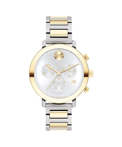 Movado Bold Watch Women 39mm Silver Dial Steel Round New  display picture 3