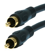 3FT RCA Digital Coax Coaxial Audio Video A/V Cable Composite Subwoofer Cord 3'
