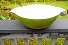 Large Pyrex Verde Green Mixing Bowl No. 444 13" Diameter $14.99