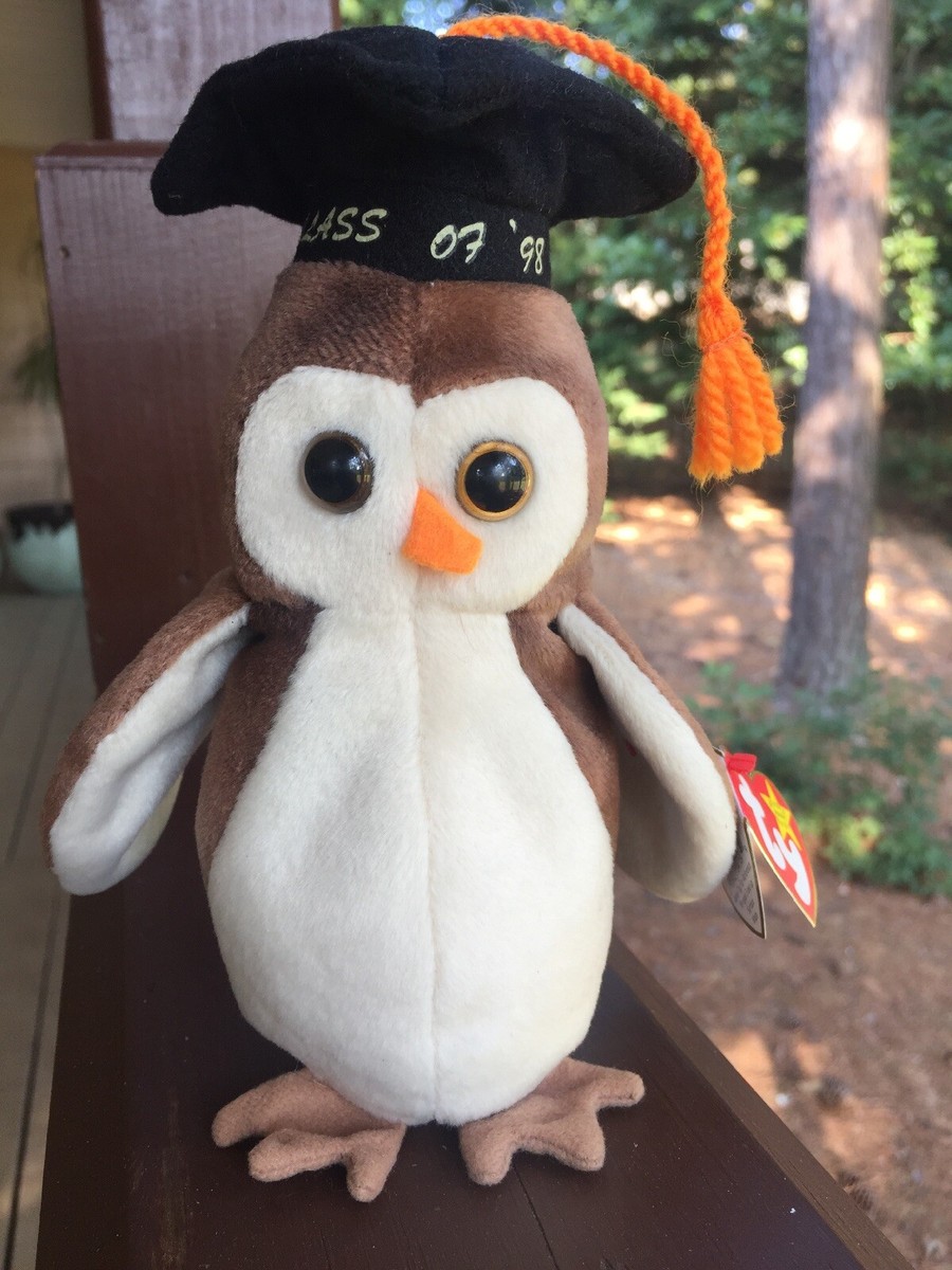 TY Beanie Baby- (Wise) Graduation Owl Class Of