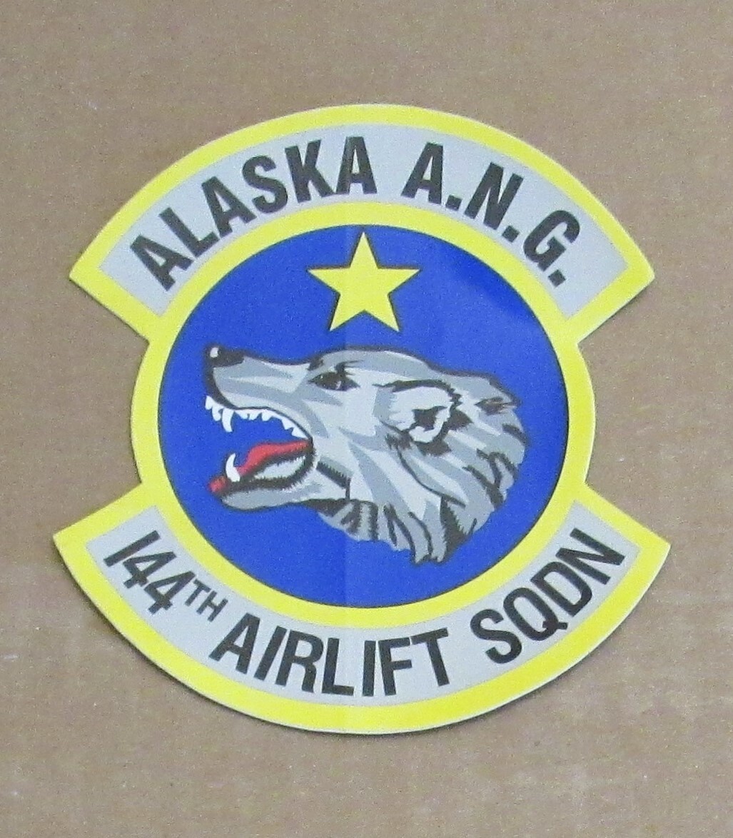USAF sticker 144th Airlift Sq AKANG