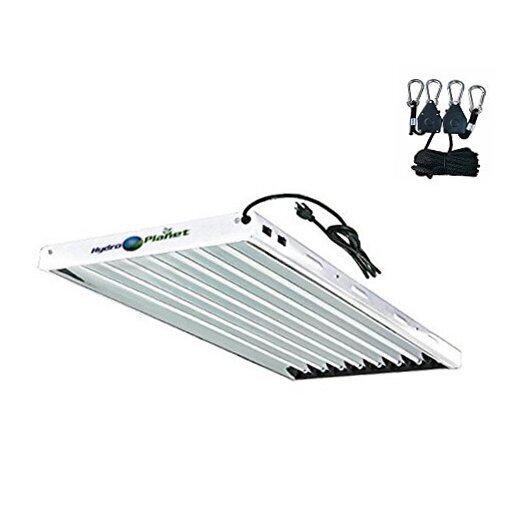  T5 Grow Lights Bulbs Fixture with Fluorescent HO Bulbs 6500K | Indoor 4 Feet 8