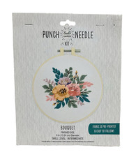 Needle Creations  Bouquet  Punch Needle Kit Intermediate  Finished Size: 6"