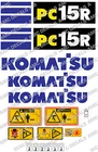 KOMATSU PC15R DIGGER DECAL STICKER SET