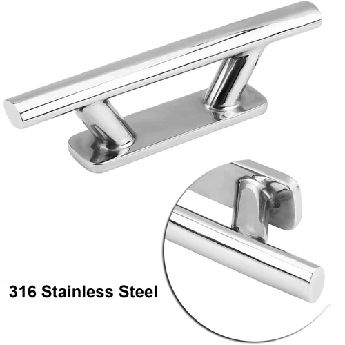 316 Stainless Steel 6/8/10 Inch Boat Mooring Cleat Marine Bollard Deck Rope Tie - Picture 7 of 14
