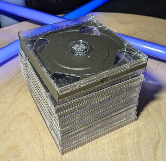 Lot of 10 Audio CD Jewel Cases Blank Cases Store your disc only