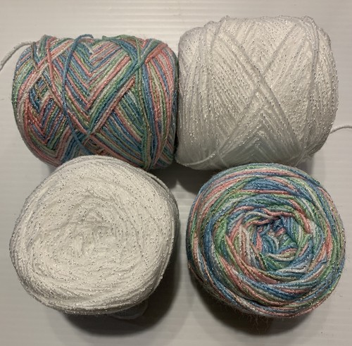 Brisa Yarn. Colors 01 & 901,Acrylic/Rayon. 450 yards,3.5oz. per ball.1 lot of 4. - Picture 3 of 3