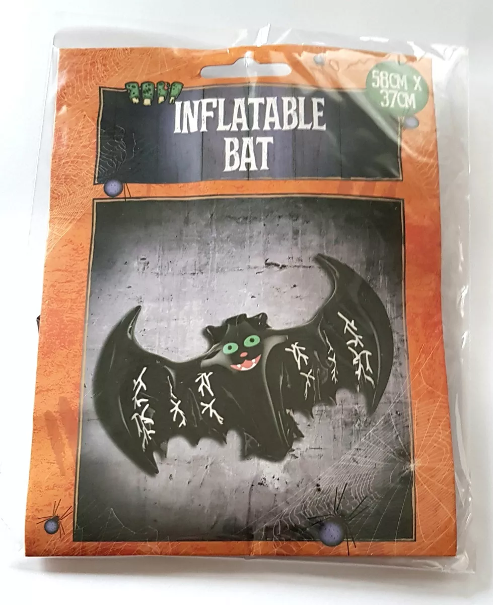 HALLOWEEN INFLATABLE BAT 60CM BLOW UP TOY LARGE PARTY DECORATION