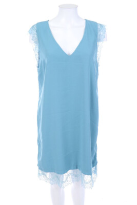promod Kleid Shiftkleid Spitze L türkis