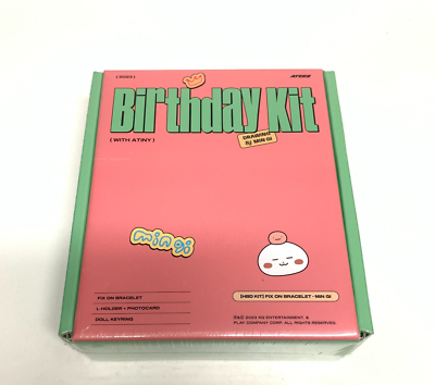 MIN GI ATEEZ OFFICIAL MD GOODS HBD KIT FIX ON BRACELET + PHOTOCARD