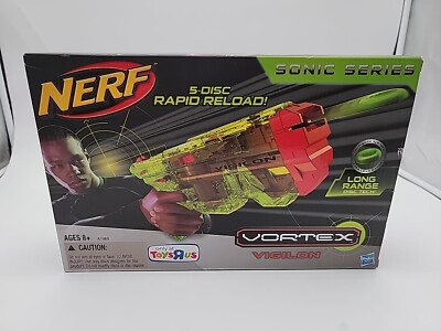Nerf Vortex Sonic Series Vortex Vigilon A1183 Toys R Us Exclusive Clear New 