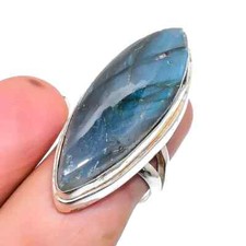 Labradorite Ring 925 Sterling Silver Ring Handmade Gemstone Ring Engagement Ring