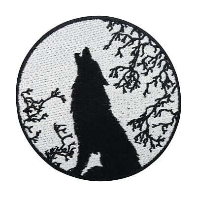 Heulender Wolf Patch zum Aufbügeln | Biker Patches, Lone Motorrad Bügelbild