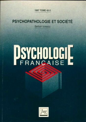 2553994 - French Psychology n°42-3: Psychopathology and Society - Serban Io - Picture 1 of 1