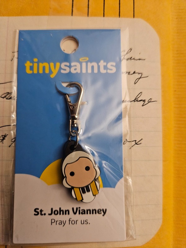 Tiny Saints Key Chain St. John Vianney