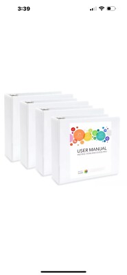 Blue Summit Supplies 3 Ring Rugged Design Binder - White