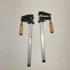 12" Bar Clamps Adjustable Heavy Duty Quick Release Wooden Handle 2 Pack