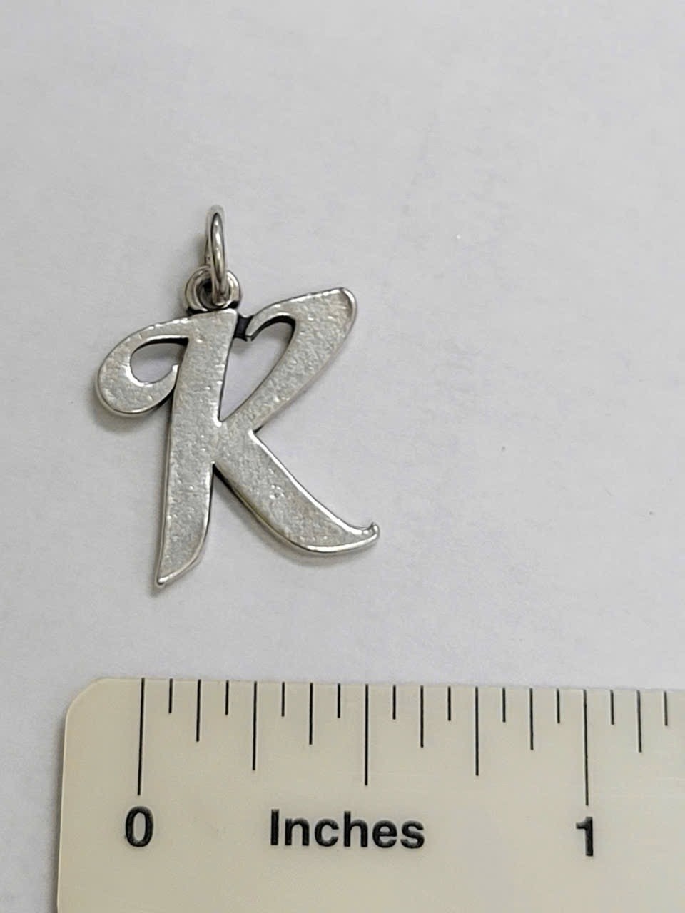 James Avery silver Large K Script Initial Charm - image 2