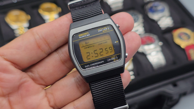 Vintage Seiko Quartz LC 0138-5010 Digital Watch Dual Chronograph