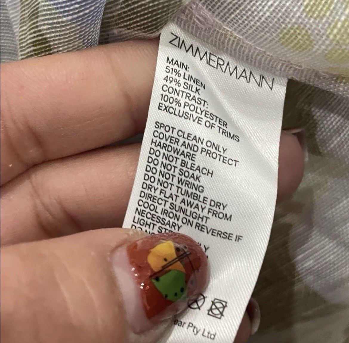 Zimmerman Rhythm Ruffled Patchwork Silk Blouse 0P - image 9