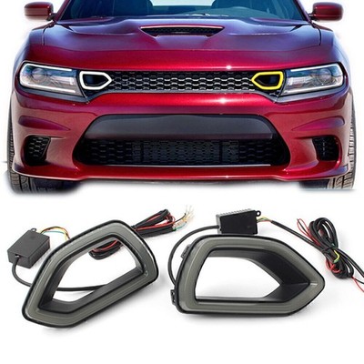 Rauch-LED-Kühlergrill-Blendenlichter SRT Scat Pack für 2015-2019 Dodge Charger