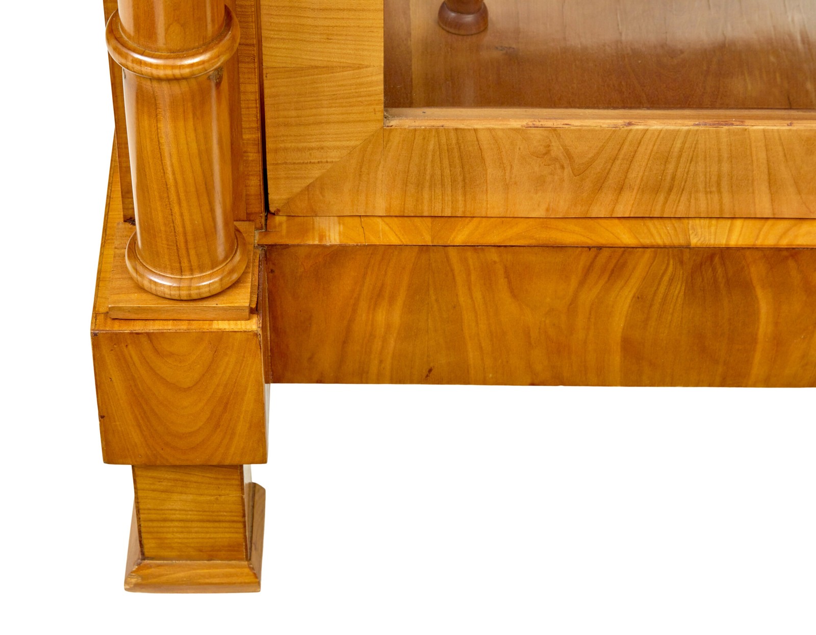 FINE PAIR OF BIEDERMEIER GLAZED ELM DISPLAY CABINETS