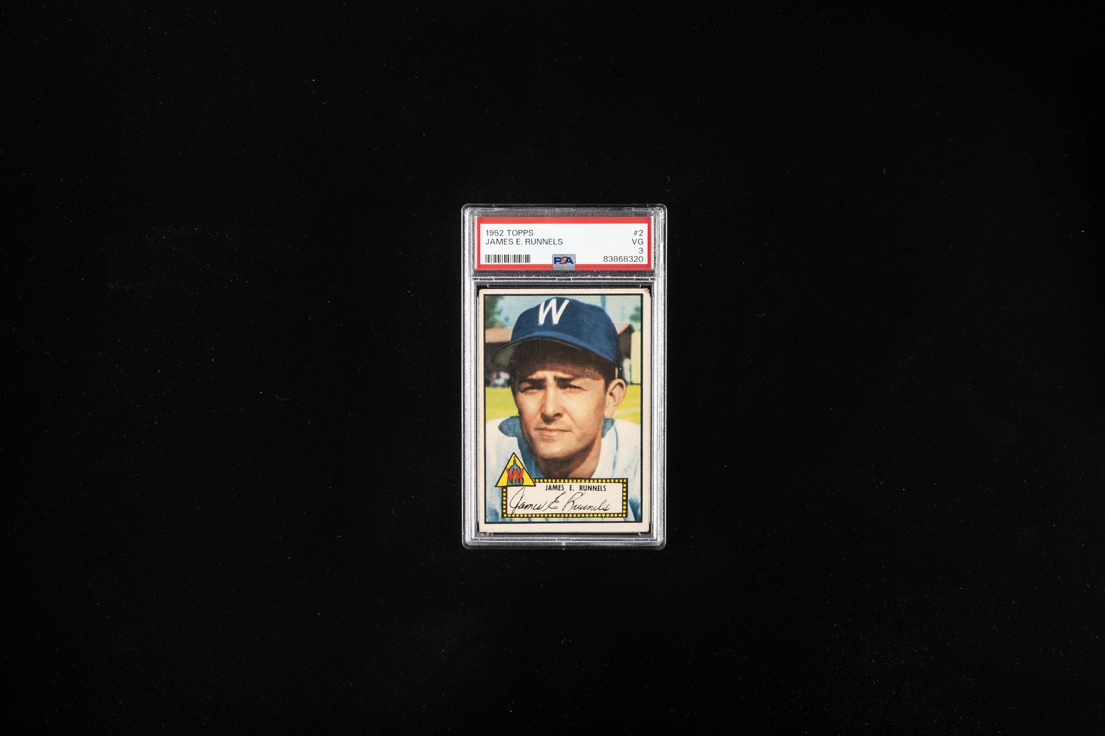 1952 TOPPS #2 JAMES E. RUNNELS PSA 3