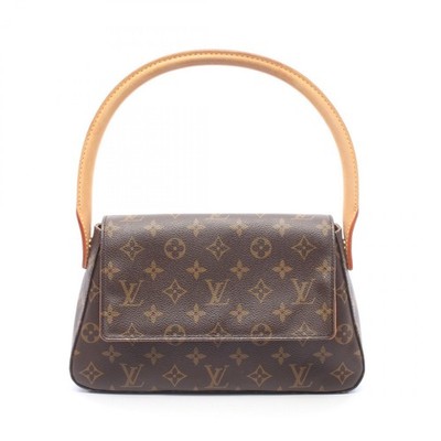 Louis Vuitton M51147 Mini Looping Handbag Coated Canvas Leather Monogram r0_0613