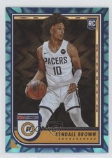 2022-23 Panini NBA Hoops Rookies Teal Explosion Kendall Brown #279 0ge4