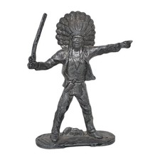 Vintage Lone Star Red Cloud Indian Diecast Action Figure – Collectible A44