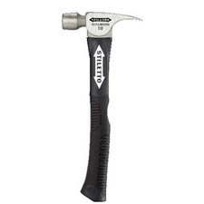 Stiletto FH10CF 10 oz Finish Hammer Curved Fiberglass Handle