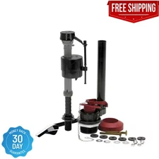 Universal Complete Toilet Repair Kit Flush Fill Valve Flapper Replacement Parts