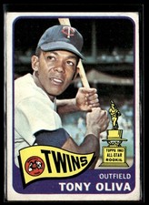 1965 Topps Tony Oliva VG Set Break #340