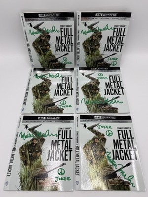 FULL METAL JACKET 4K Ultra HD Metallic Slipcover ONLY Signed By Matthew Modine!
