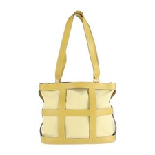 Salvatore Ferragamo AG 21 4229 Tote Canvas Yellow Women #RBT0809