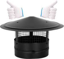 9 Inch Adjustable Chimney Cap Stainless Steel 304 Round Rain Cover Mesh Screen U