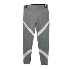 Aerie Chill Play Move Leggings Womens Medium Gray Mesh High Waist Activewear