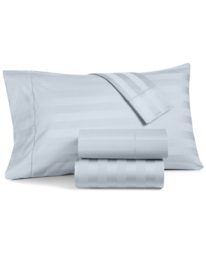 Charter Club 1.5'' Stripe Extra Deep Pocket 550 Thread Count 100% Cotton 4-Pc. Sh
