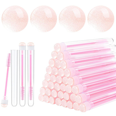 20 Pieces Disposable Mascara Brushes Eyelash Brush Wand Diamond Mascara Wands wi