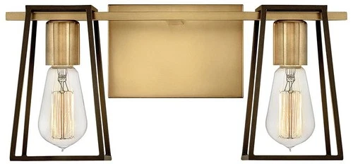 Hinkley Filmore 7 1/2" High Heritage Brass 2-Light Wall Sconce - Picture 2 of 8