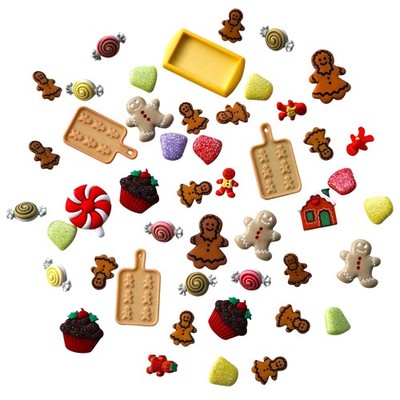 Knöpfe 80-teilig Lebkuchen Vorteilspack Buttons Galore Basteln Nähen
