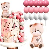 Rosa TeddybäR Tortendeko Tortendeko Taufe Junge Tortendeko MäDchen 1 Jahr Rosa T