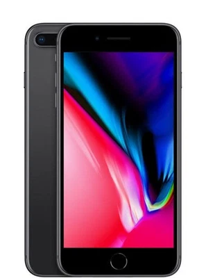 APPLE iPhone 8 Plus 64 Go Noir- État correct - Photo 1/2
