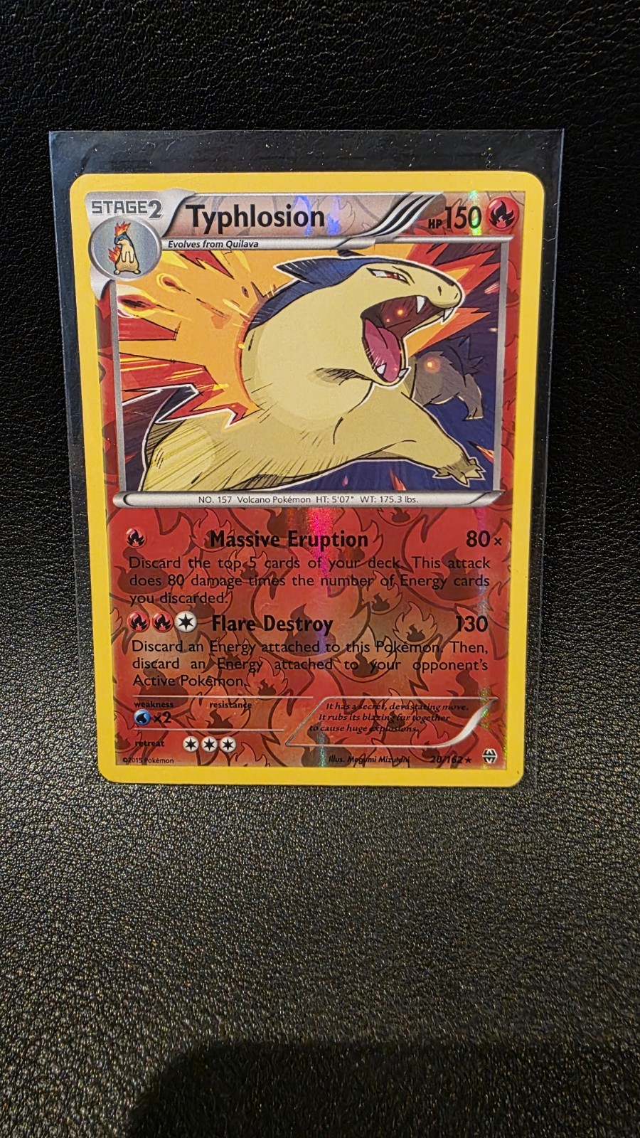 Pokémon TCG Typhlosion 20/162 BREAKthrough Reverse Holo Rare LP