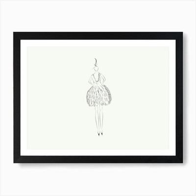 Feiner Feder Kunstdruck gerahmt Wandbild Poster Leinwanddruck Bild