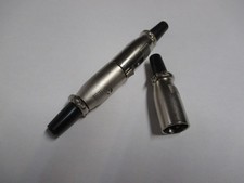 1x XLR-Kupplung+2x XLR-Stecker aus Metall mit...