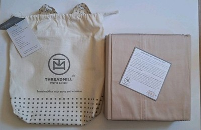 Threadmill Home Linen Twin XL Beige 100% Cotton
