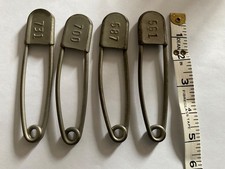 Vintage Risdon  Large Safety 5&rdquo; Pins Nos. 561,587,700 and 731