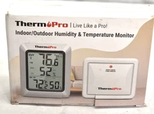 ThermoPro TP60BW Digital Hygrometer Indoor Wireless Outdoor Thermometer