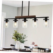 36.2    Kitchen Lighting Dining Room Light Fixture Chandelier Over 5-Light Black